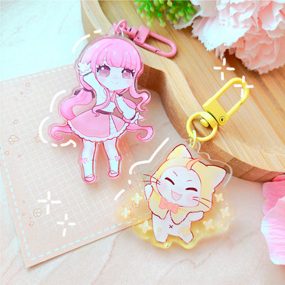 Infinity nikki ~ Nikki and Momo Acrylic charms