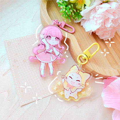 Infinity nikki ~ Nikki and Momo Acrylic charms