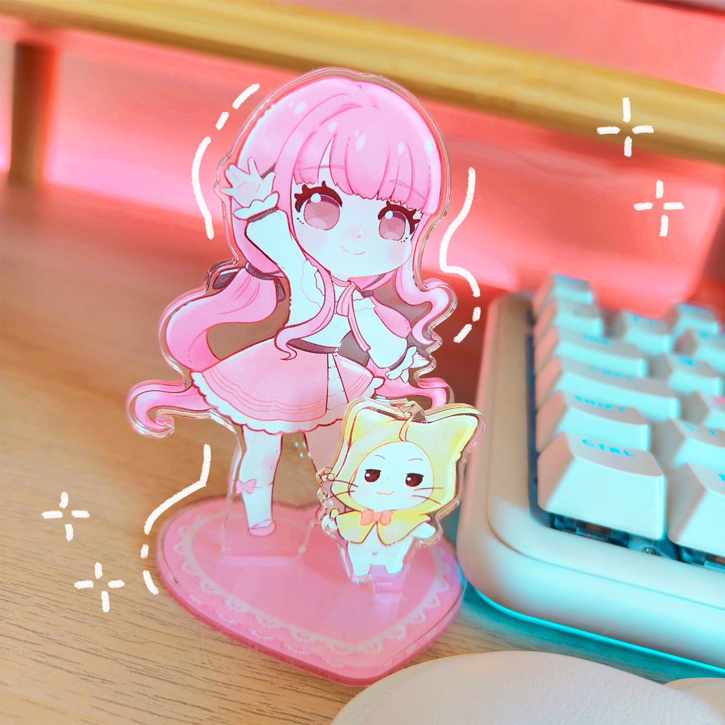 Infinity nikki ~ Nikki and Momo Acrylic Standee