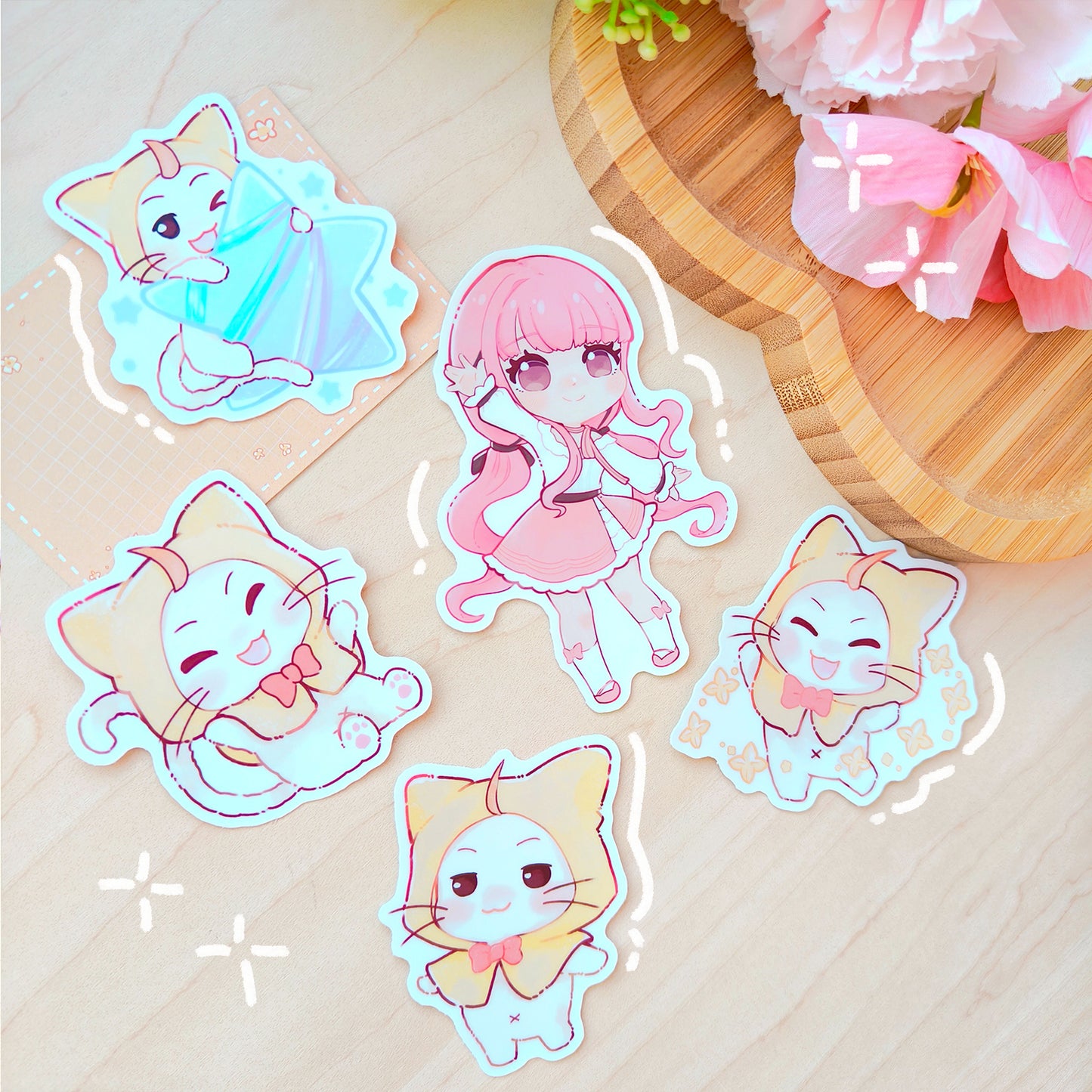 Infinity nikki ~ Nikki and momo stickers!