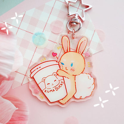 'kumabucks' coffee bun Charm