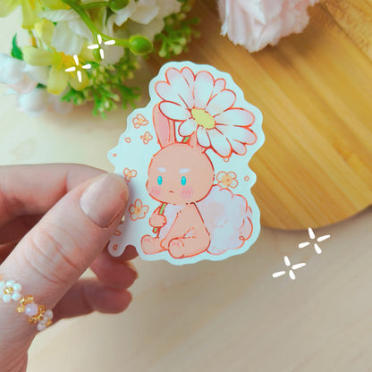 Qiqi the bun ~ Daisy sticker