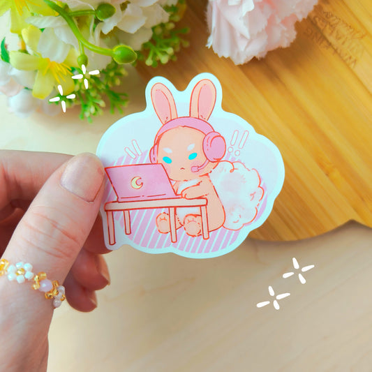 Qiqi the bun ~ Gaming bun sticker