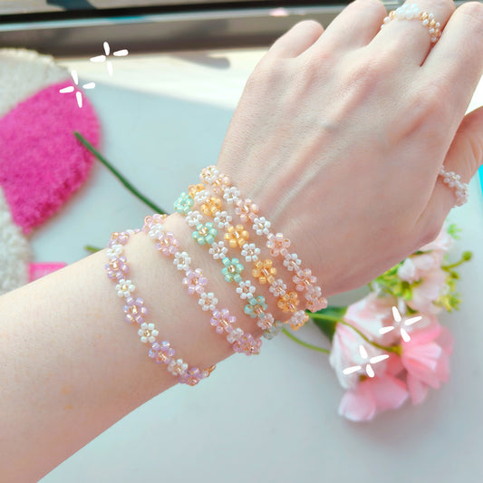 Beaded Daisy Chain bracelets