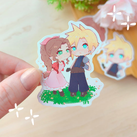 final fantasy 7 - Cloud + Aerith sticker