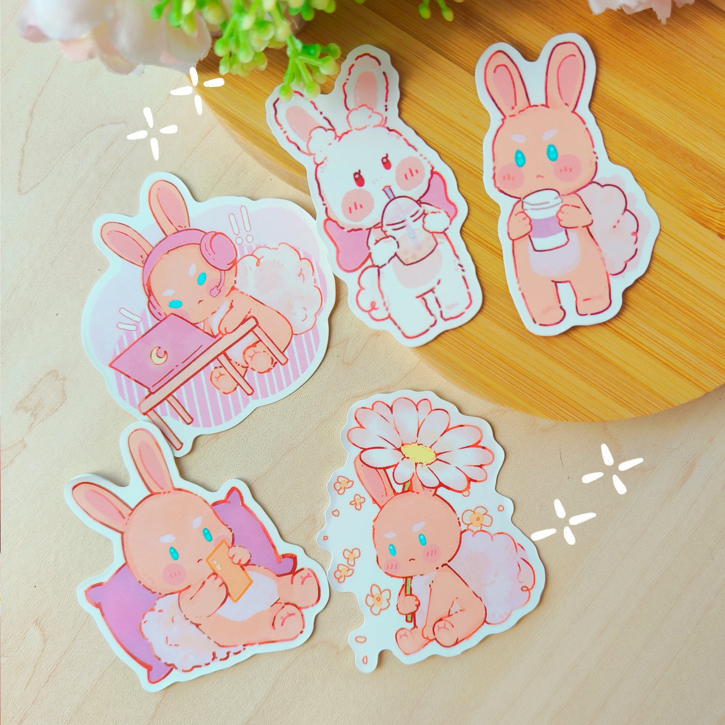 Qiqi the bun ~ Gaming bun sticker