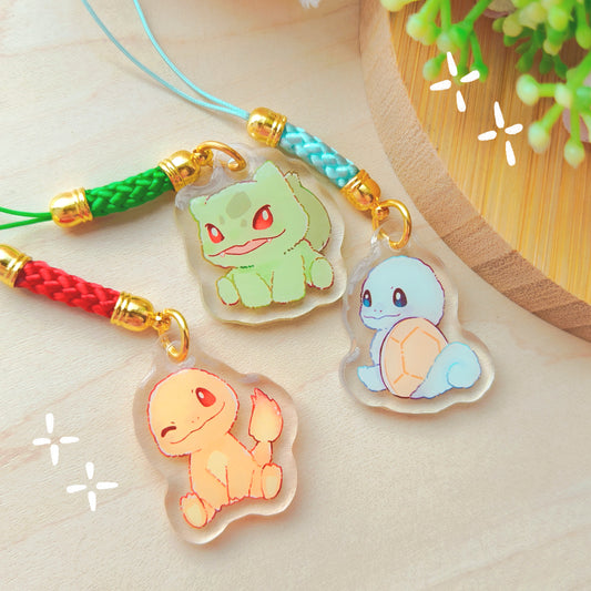 Pokemon - Starters mini charms