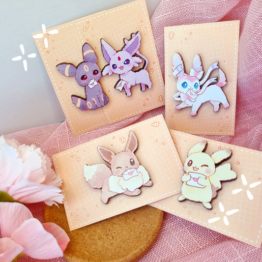 Pokemon ~ Wooden pin set