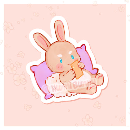 Qiqi the bun ~ Social media scrollin' sticker